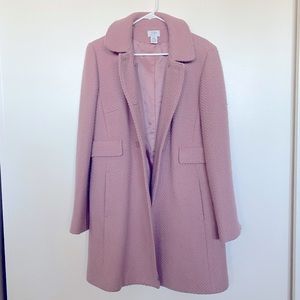 Ann Taylor Loft pink pea coat size 14